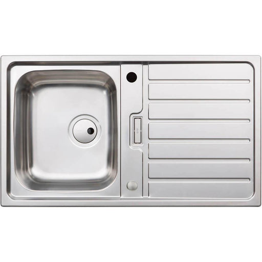 Abode Neron Compact 1 Bowel & Drainer Inset Sink - Stainless Steel