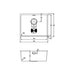 Abode Matrix R15 1 Bowel 500mm Undermount/Inset Sink - Stainless Steel Additional Image - 3