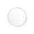 Glance Round Wall Mirror 310 - Natural Oak - Unbeatable Bathrooms