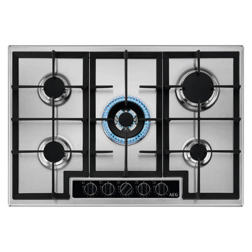 AEG HGB75420YM 75cm Gas Hob - Stainless Steel