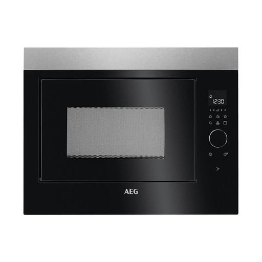AEG MBE2658DEM Built In Microwave & Grill - Black & Stainless Steel