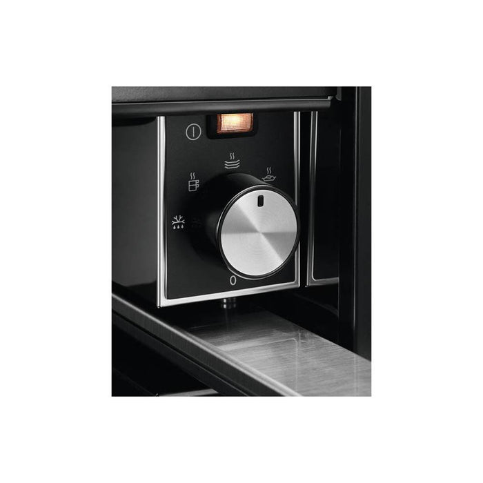 AEG KDK911424M 14cm Warming Drawer - Black Glass & Stainless Steel