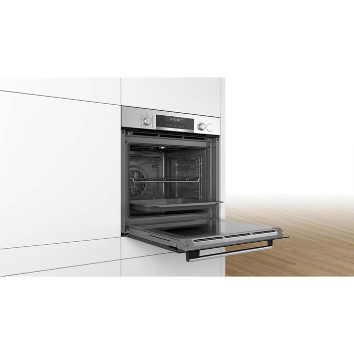 Bosch Serie 6 HRS578BS6B Built In Stainless Steel Single Pyrolytic Oven With SteamAdditional-Image-3