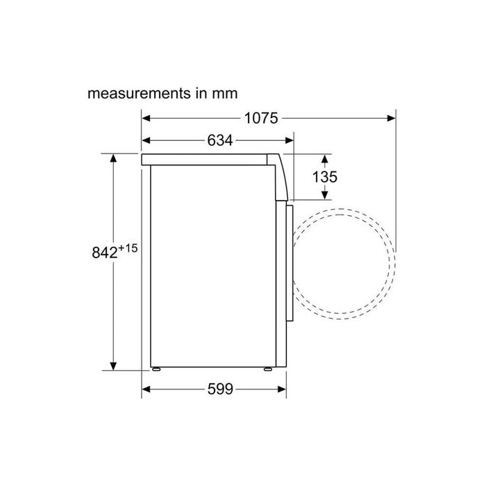 Bosch Serie 8 WTX88RH9GB White Free Standing 9kg Tumble DryerAdditional-Image-6