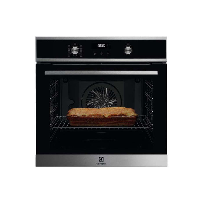 Electrolux KOFDP40X Built In Black and Stainless Steel Single Pyrolytic Oven