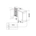 Hotpoint HSFE 1B19 UK N Free Standing 10 Place Slimline Dishwasher