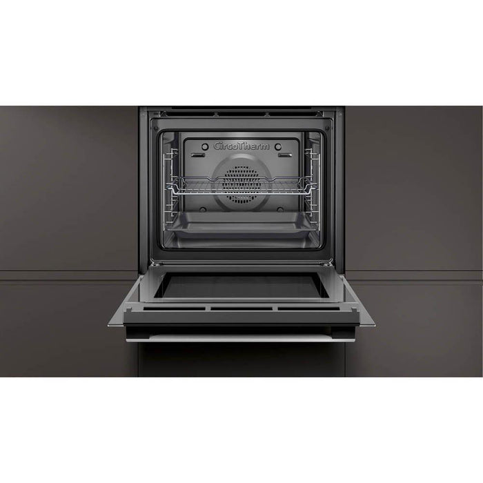 Neff N50 B5AVM7HH0B Stainless Steel Built In Single Slide and Hide Pyrolytic Oven w/Steam