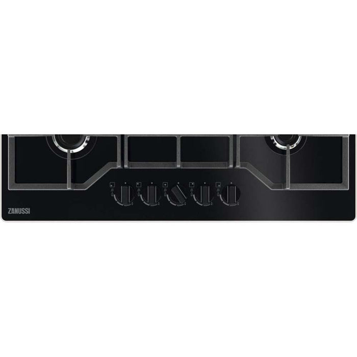 Zanussi ZGGN755K 75cm Black Gas on Glass Hob Additional Image - 2