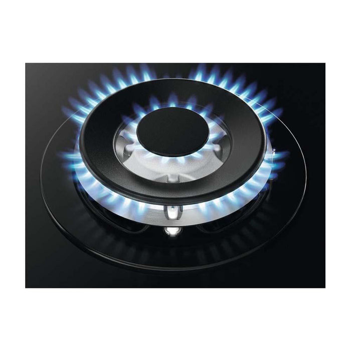 Zanussi ZGGN755K 75cm Black Gas on Glass Hob Additional Image - 3