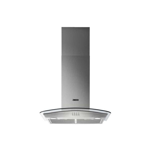 Zanussi ZHC62352X 60cm Stainless Steel Curved Glass Chimney Hood