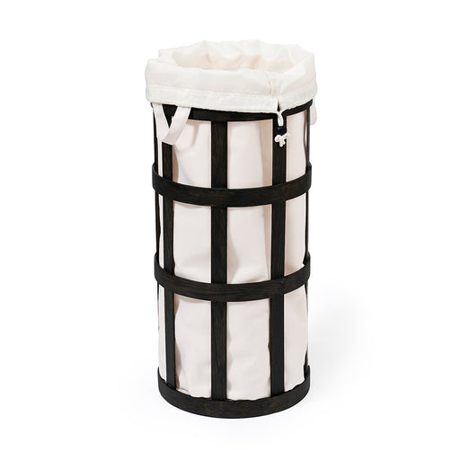 Laundry Basket Cage and Fabric Insert - Dark Oak - Unbeatable Bathrooms