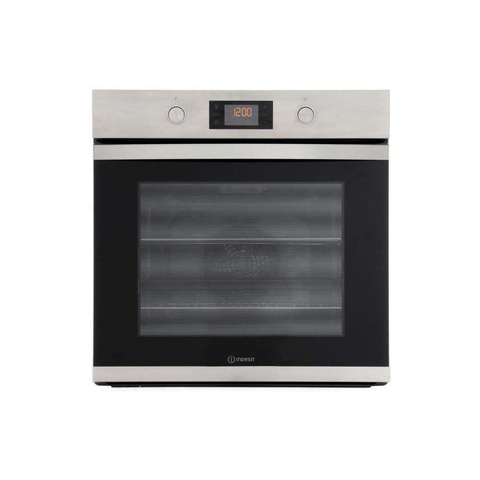 Indesit KFW3841JHIXUK Built In Stainless Steel Single Single Electric Oven