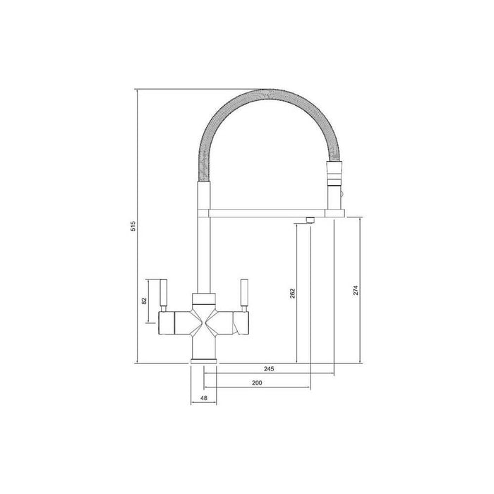 Abode 3-in-1 Professional Monobloc Tap Additional Image - 13