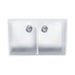 RAK Gourmet 10 Ceramic Belfast Kitchen Sink - 2 Bowl - White - Unbeatable Bathrooms