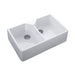 RAK Gourmet 10 Ceramic Belfast Kitchen Sink - 2 Bowl - White - Unbeatable Bathrooms