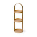 Round Bathroom Caddy Mezza with 3 Trays - Natural Oak - Unbeatable Bathrooms