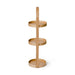 Round Bathroom Caddy Mezza with 3 Trays - Natural Oak - Unbeatable Bathrooms