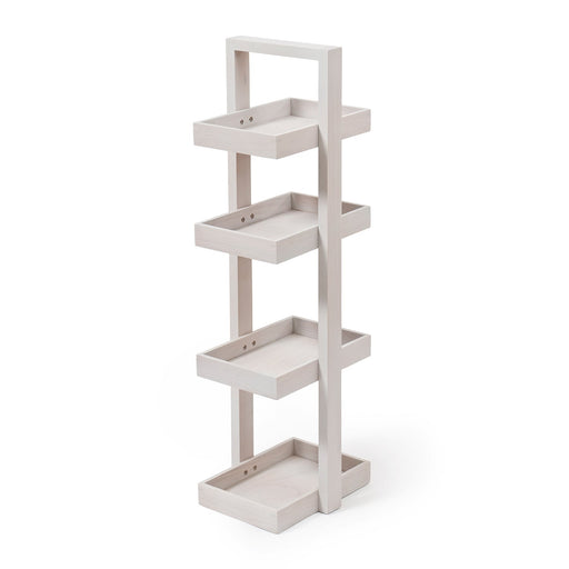 Bathroom Storage 4 Tray Caddy Quattro - Oyster White - Unbeatable Bathrooms