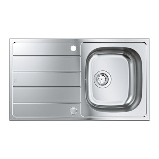 Grohe K200 Reversible Stainless Steel Sink with Drainer - Unbeatable Bathrooms