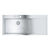Grohe K1000 Stainless Steel Sink with Drainer - Unbeatable Bathrooms