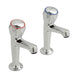 Vado Astra Contract Deck Mounted Sink Pillar Taps - Unbeatable Bathrooms
