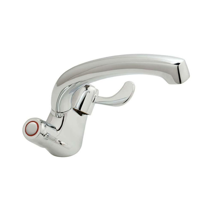 Vado Astra Lever Deck Mounted Mono Sink Mixer with Swivel Spout - Unbeatable Bathrooms