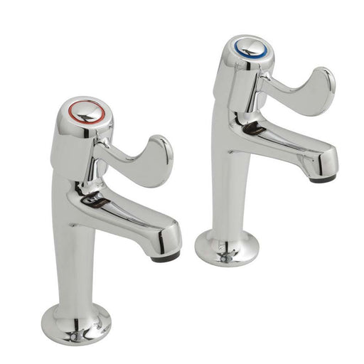 Vado Astra Lever Deck Mounted Sink Pillar Taps - Unbeatable Bathrooms