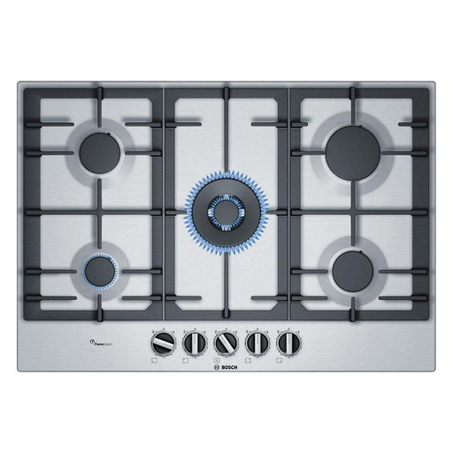 Bosch Serie 6 PCQ7A5B90 75cm Gas Hob - Stainless Steel