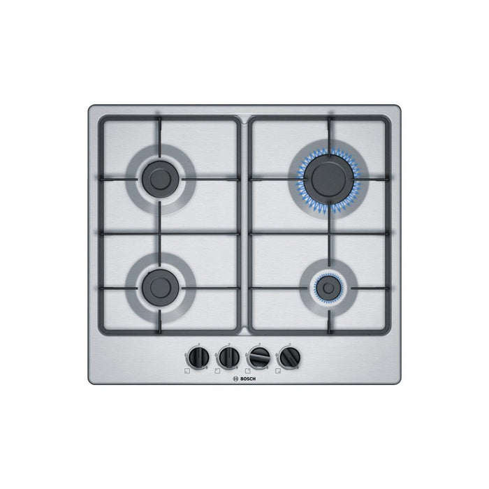 Bosch Serie 4 PGP6B5B60 60cm Gas Hob - Stainless Steel