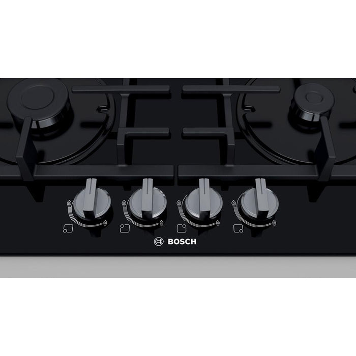 Bosch Serie 4 PNP6B6B90 60cm Gas On Glass Hob - Black Glass Additional Image 3