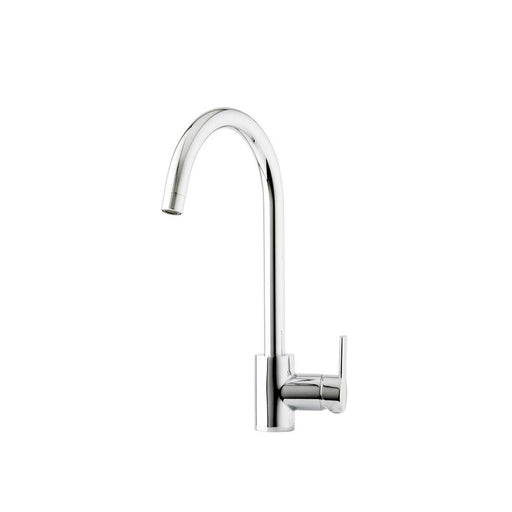 Kitchen Prima Single Lever Soho Swan Neck Mixer Tap Brushed