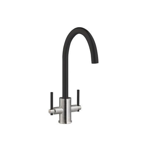 Kitchen Prima+ Coloured Dual Lever Mixer Tap Black