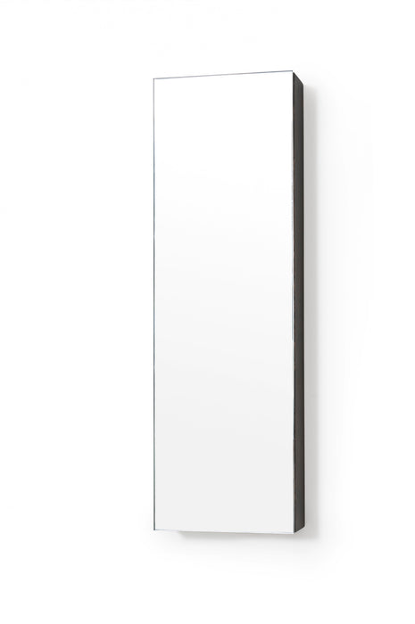 800mm Zone Bathroom Mirror Cabinet with Magnifying Mirror - Dark Oak - Unbeatable Bathrooms