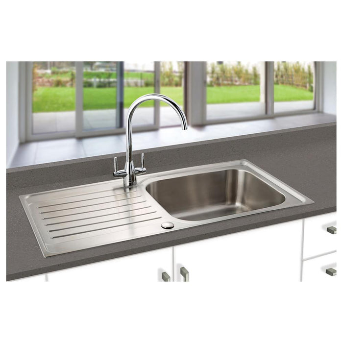 Prima 1.0B 1D REV Deep Bowl Stainless Steel Inset Sink