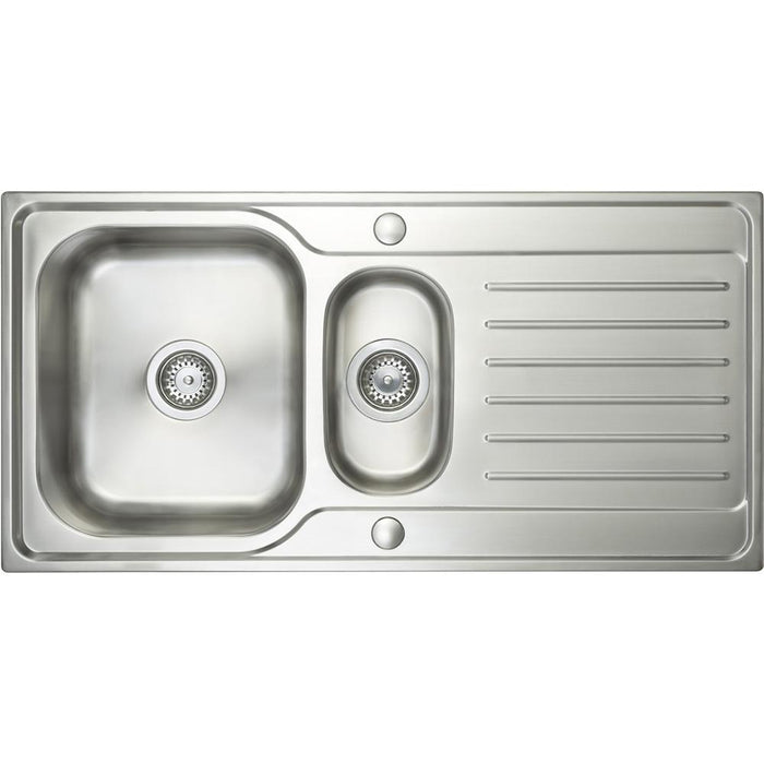 Kitchen Prima 1.5B 1D REV Deep Bowl Stainless Steel Inset Sink