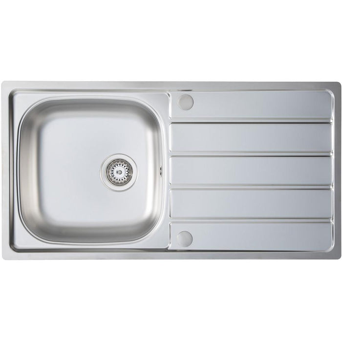Prima Polished Stainless Steel 1B Sink & Tap Pack