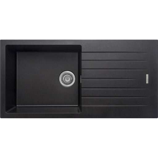 Kitchen Prima+ 1.0B 1D REV Black Granite Composite Inset Sink
