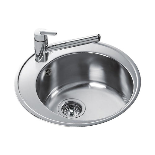Teka Centroval 45 Single Round Bowl Inset Sink- Stainless Steel
