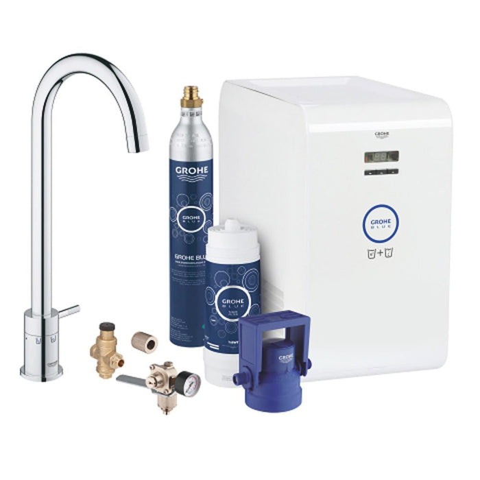 Grohe Blue Mono Chilled and Sparkling Starter Kit with 5 Filtration Phases - Unbeatable Bathrooms