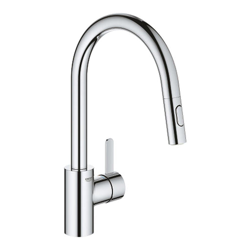 Grohe Eurosmart Cosmopolitan Single-Lever Sink Mixer C-Spout Dual Spray 1/2" - Unbeatable Bathrooms