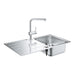 Grohe Minta Stainless Steel Kitchen Sink and Mixer Tap Bundle In Chrome - 31573SD1 - Unbeatable Bathrooms