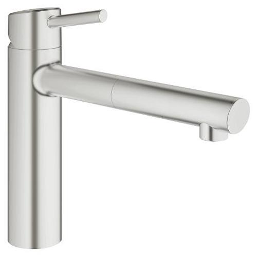 Grohe Concetto 1/2 Inch Single Lever with Pull Out Spray Head Sink Mixer - Unbeatable Bathrooms