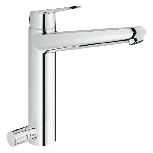 Grohe Eurodisc Cosmopolitan 1/2 Inch Single Lever Sink Mixer with Integrated Stop Valve - Unbeatable Bathrooms