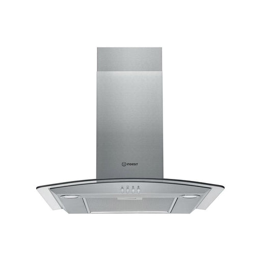 Indesit IHGC 6.5 LM X 60cm Chimney Hood - Stainless  Steel