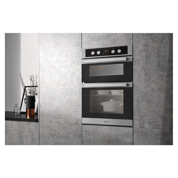 Hotpoint DKD5 841 J C IX Built In Double Electric Oven - Stainless Steel-additional-image-1