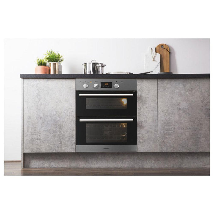 Hotpoint DU2 540 IX Built Under Double Electric Oven - Stainless Steel-additional-image-1