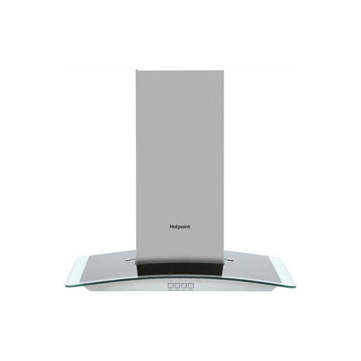 Hotpoint PHGC6.4FLMX 60cm Curved Glass Chimney Hood - Stainless Steel
