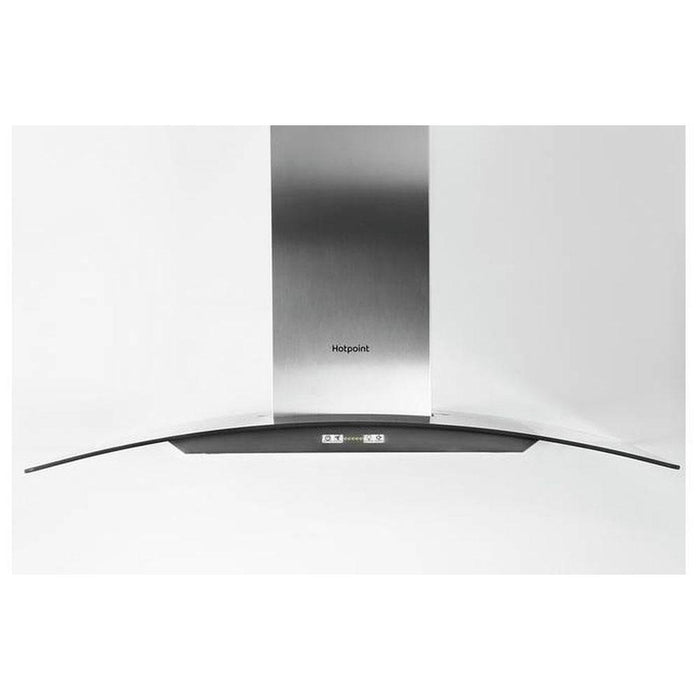 Hotpoint Curved Glass Chimney Hood - Stainless Steel-additional-image-3