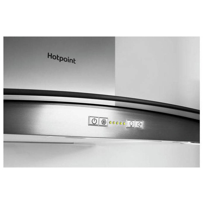 Hotpoint Curved Glass Chimney Hood - Stainless Steel-additional-image-4
