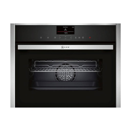 Neff N90 C17FS32H0B Built In Compact Electric Oven with FullSteam - Stainless Steel